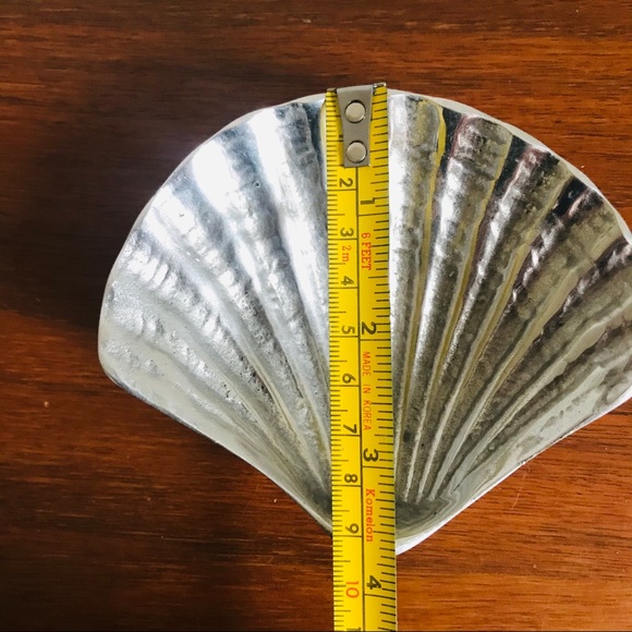 Mexican pewter seashell ring dish - Picture 6 of 7